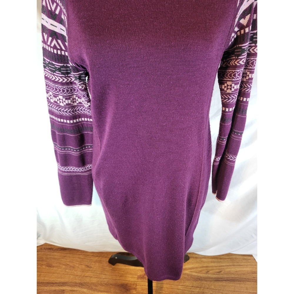 Krimson Klover Mover Maker Merino Wool Blend Dress Pocket Purple Size Small - Picture 3 of 7